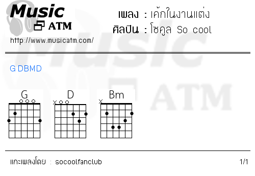 คอร์ดเพลง เค้กในงานแต่ง