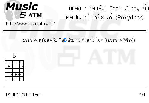 คอร์ดเพลง หลงลืม Feat. Jibby ก้านคอคลับ