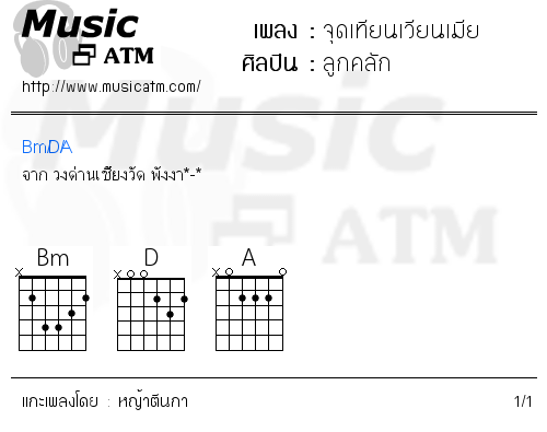 คอร์ดเพลง จุดเทียนเวียนเมีย