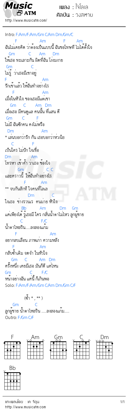 คอร์ดเพลง